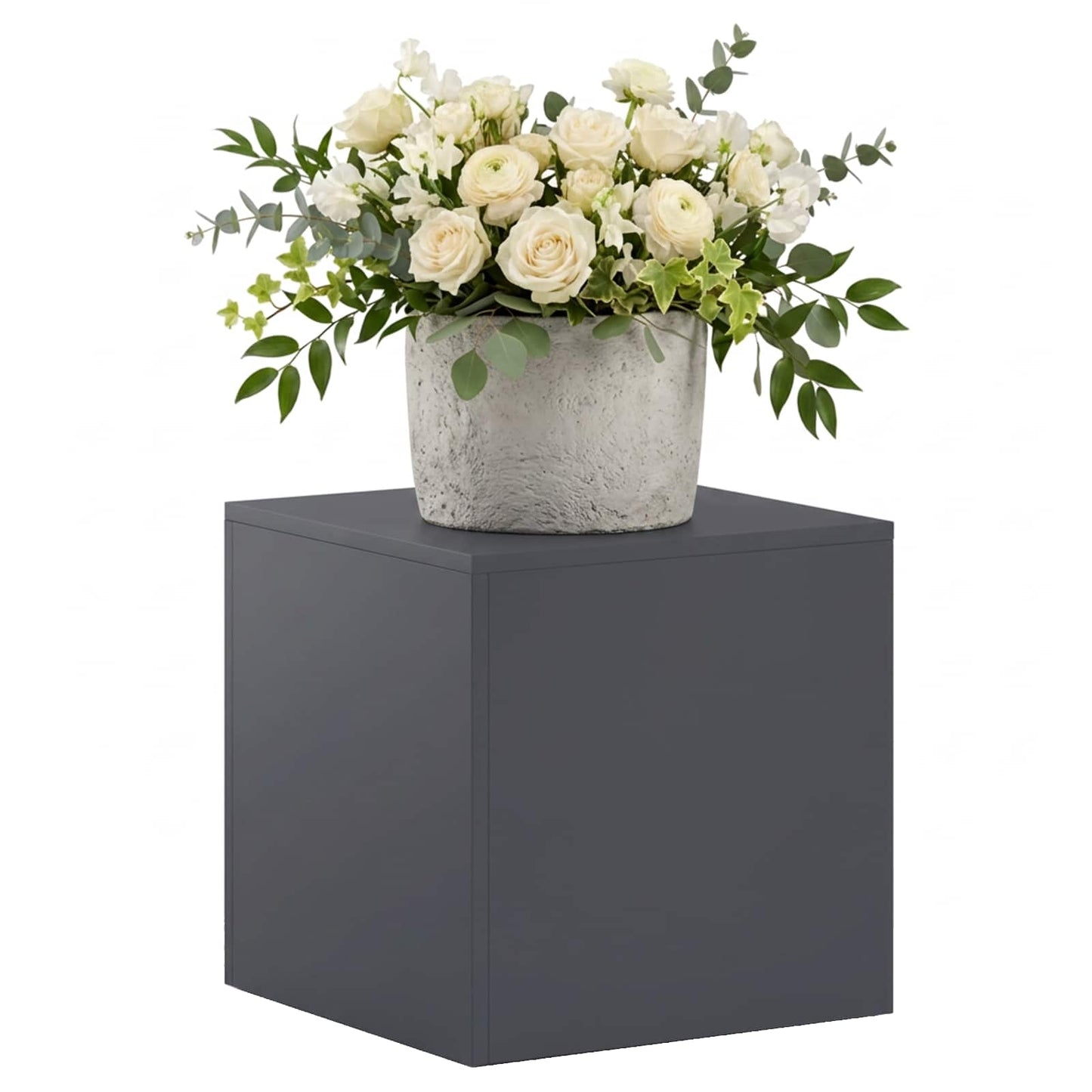 Plant Stand Anthracite 40 x 40 x 40 cm Stainless Steel