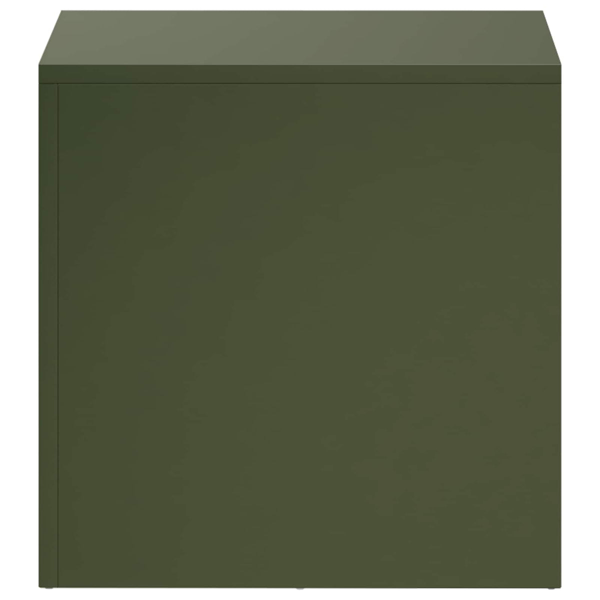 Plant Stand 2 pcs Olive Green 40 x 40 x 40 cm Steel