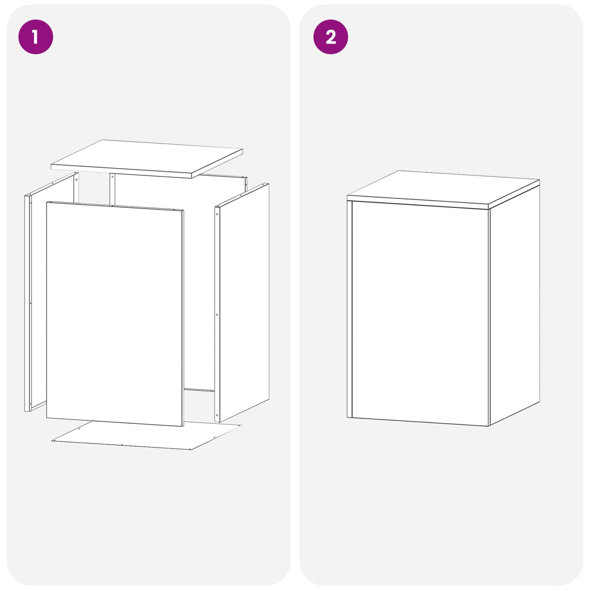 Plant Stand White 40 x 40 x 60 cm Steel