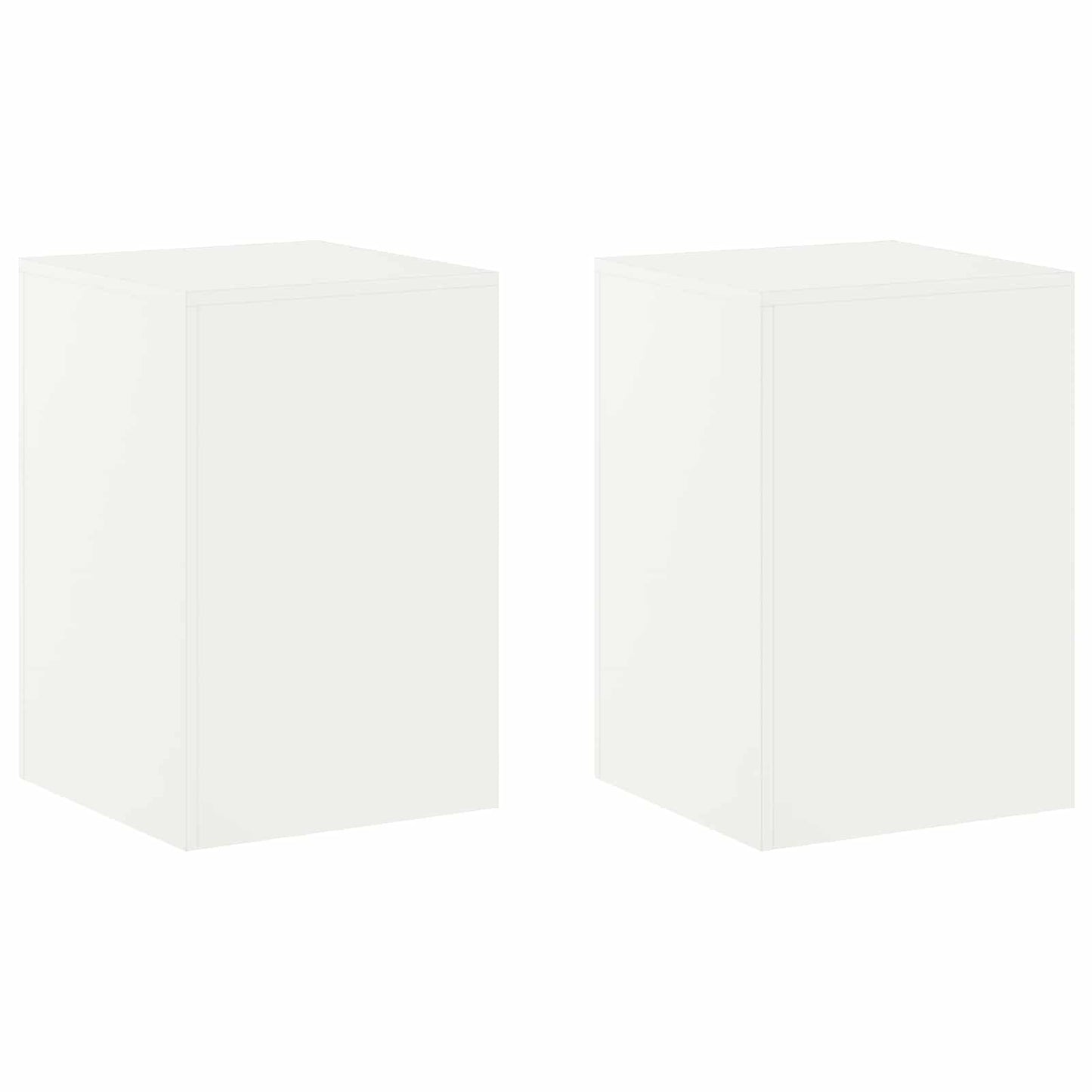 Plant Stand 2 pcs White 40 x 40 x 60 cm Steel