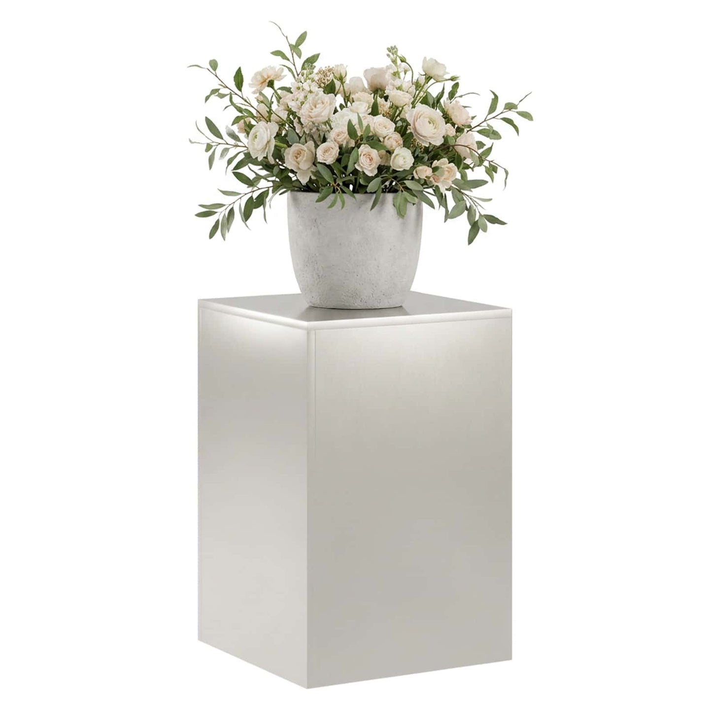 Plant Stand Silver 40 x 40 x 60 cm Steel