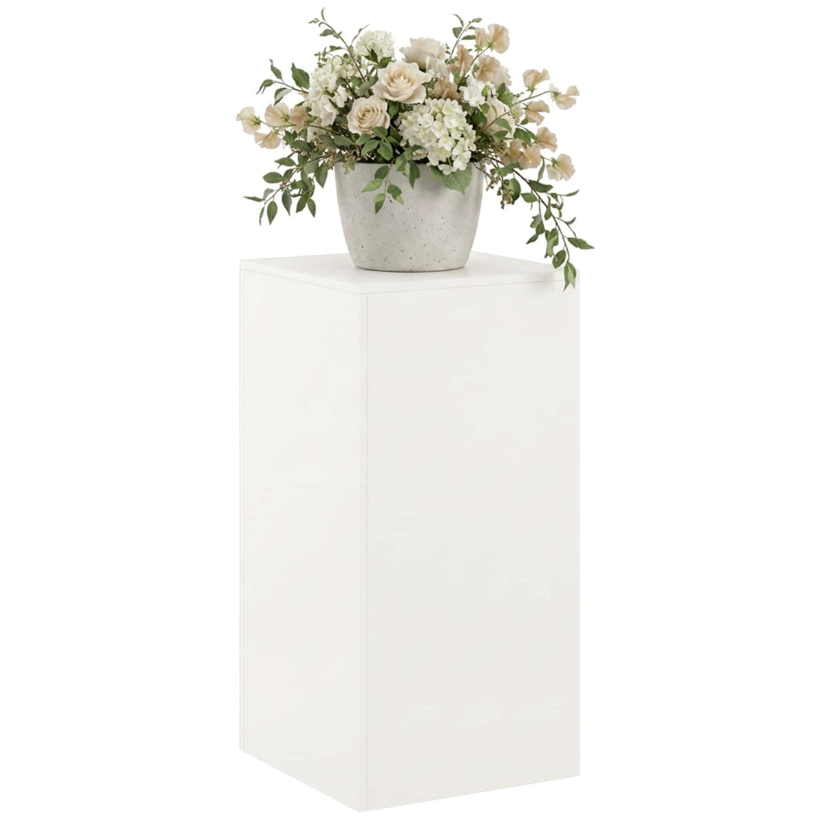 Plant Stand White 40 x 40 x 80 cm Steel