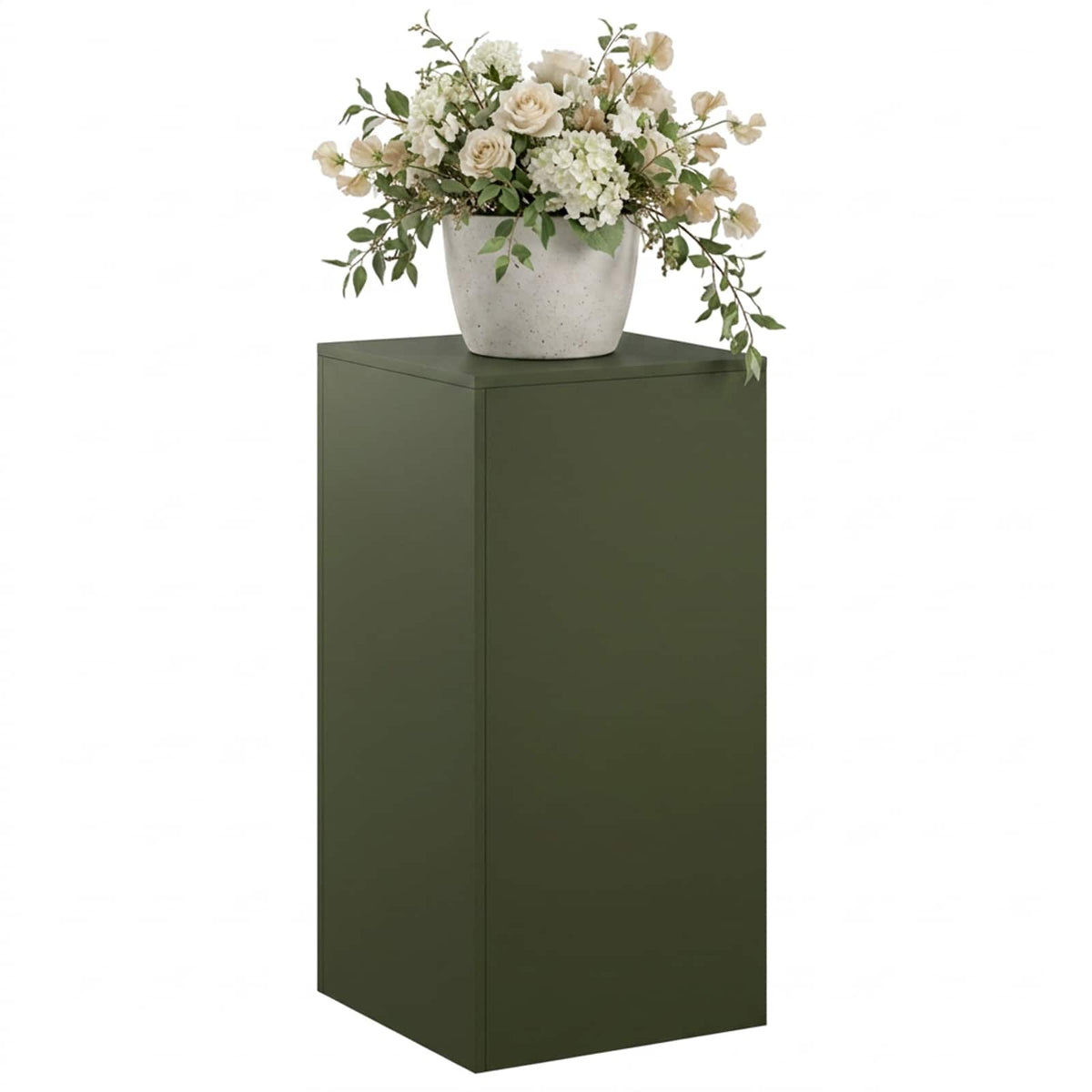 Plant Stand Olive Green 40 x 40 x 80 cm Weathering Steel