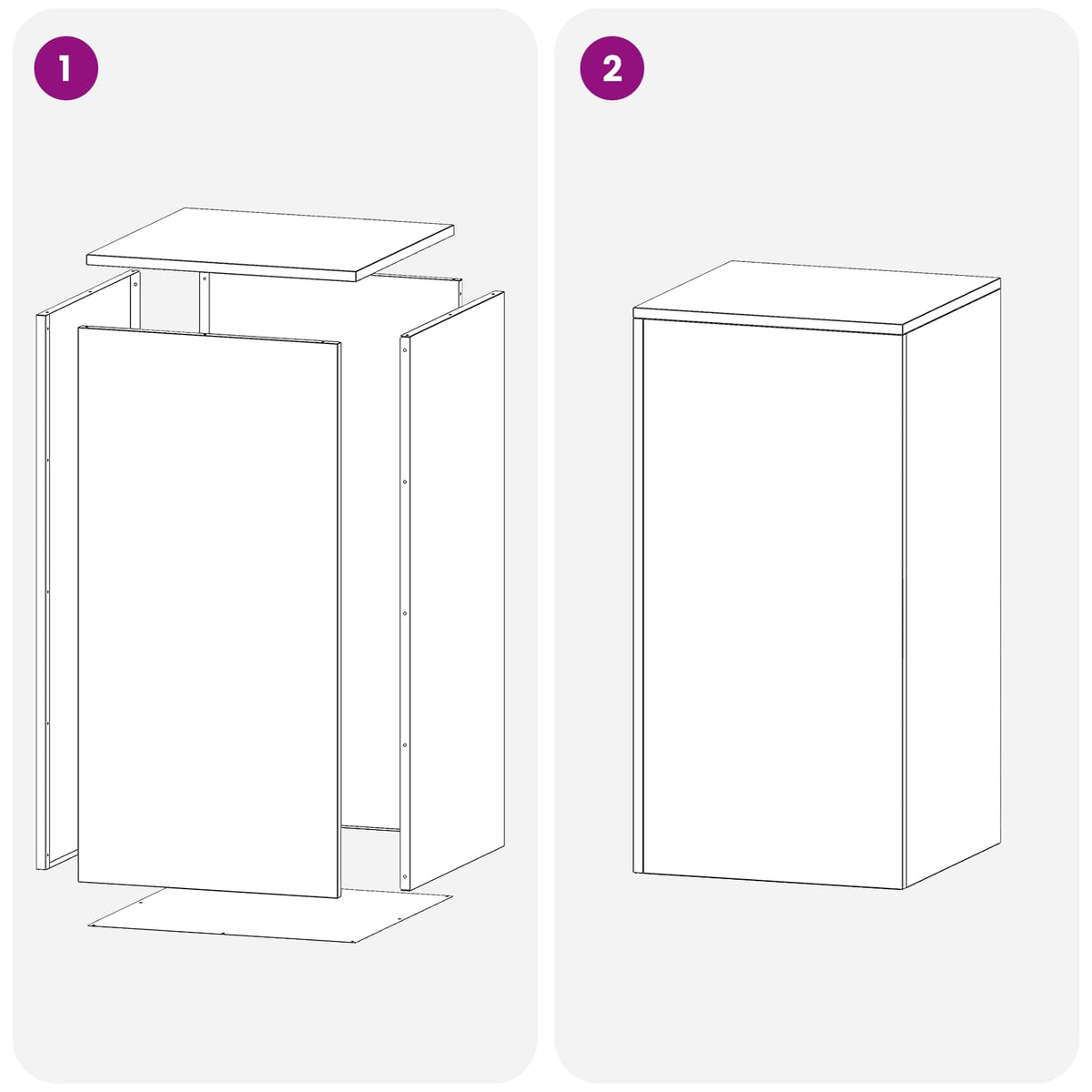 Plant Stand 2 pcs Silver 40 x 40 x 80 cm Steel