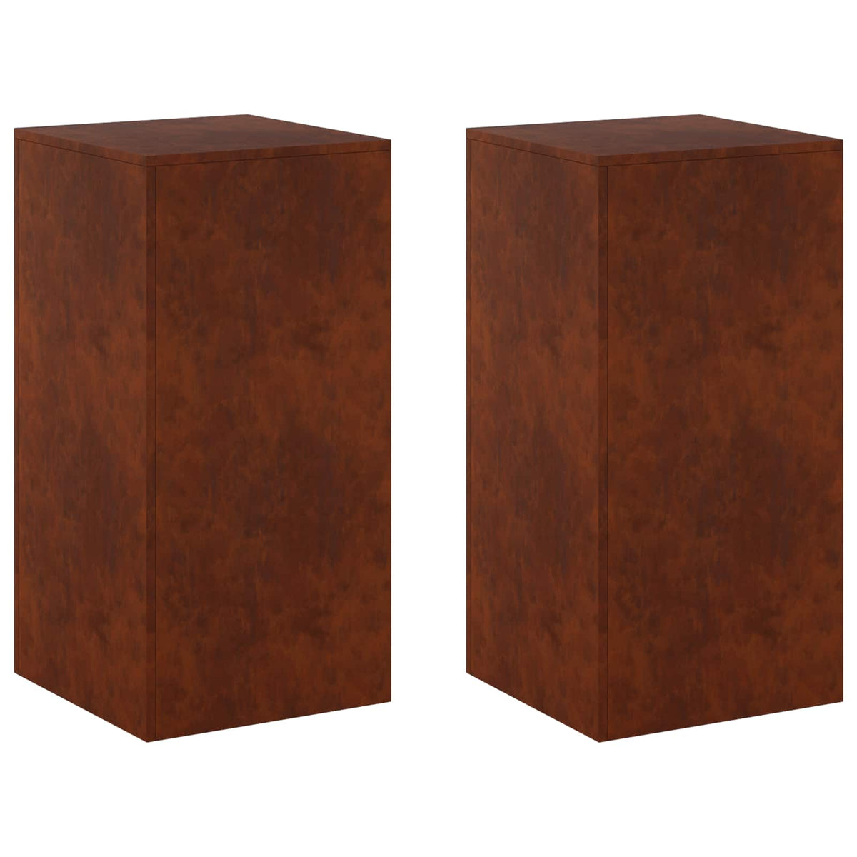 Plant Stand 2 pcs Rusty 40 x 40 x 80 cm Weathering Steel