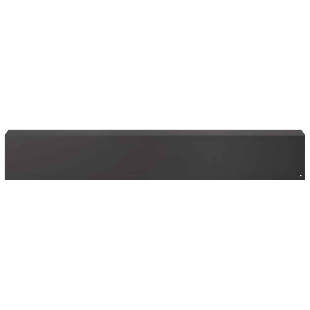 Garden Cover Profile 2 pcs 100 x 10 x 15 cm Steel Black