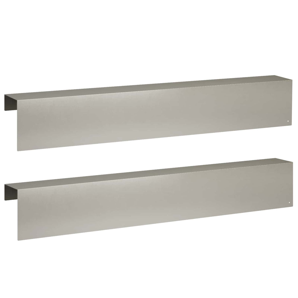 Garden Cover Profile 2 pcs 100 x 10 x 15 cm Stainless Steel