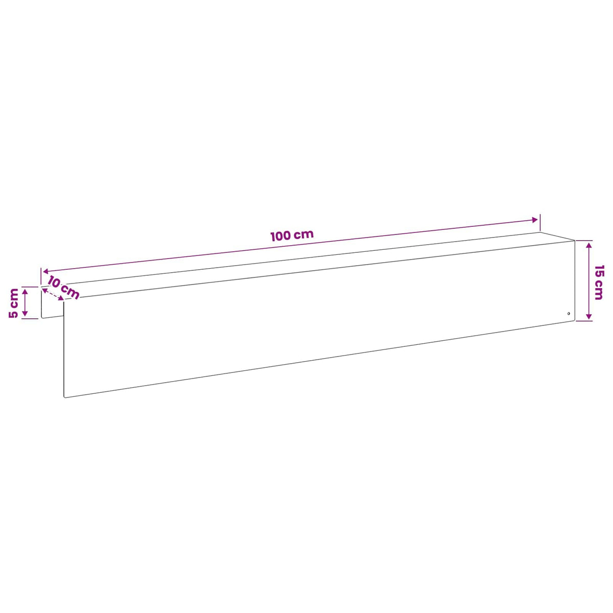 Garden Cover Profile 2 pcs 100 x 10 x 15 cm Stainless Steel