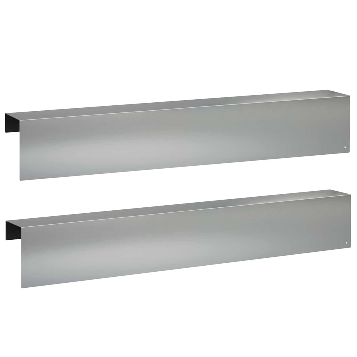 Garden Cover Profile 2 pcs 100 x 10 x 15 cm Galvanised Steel