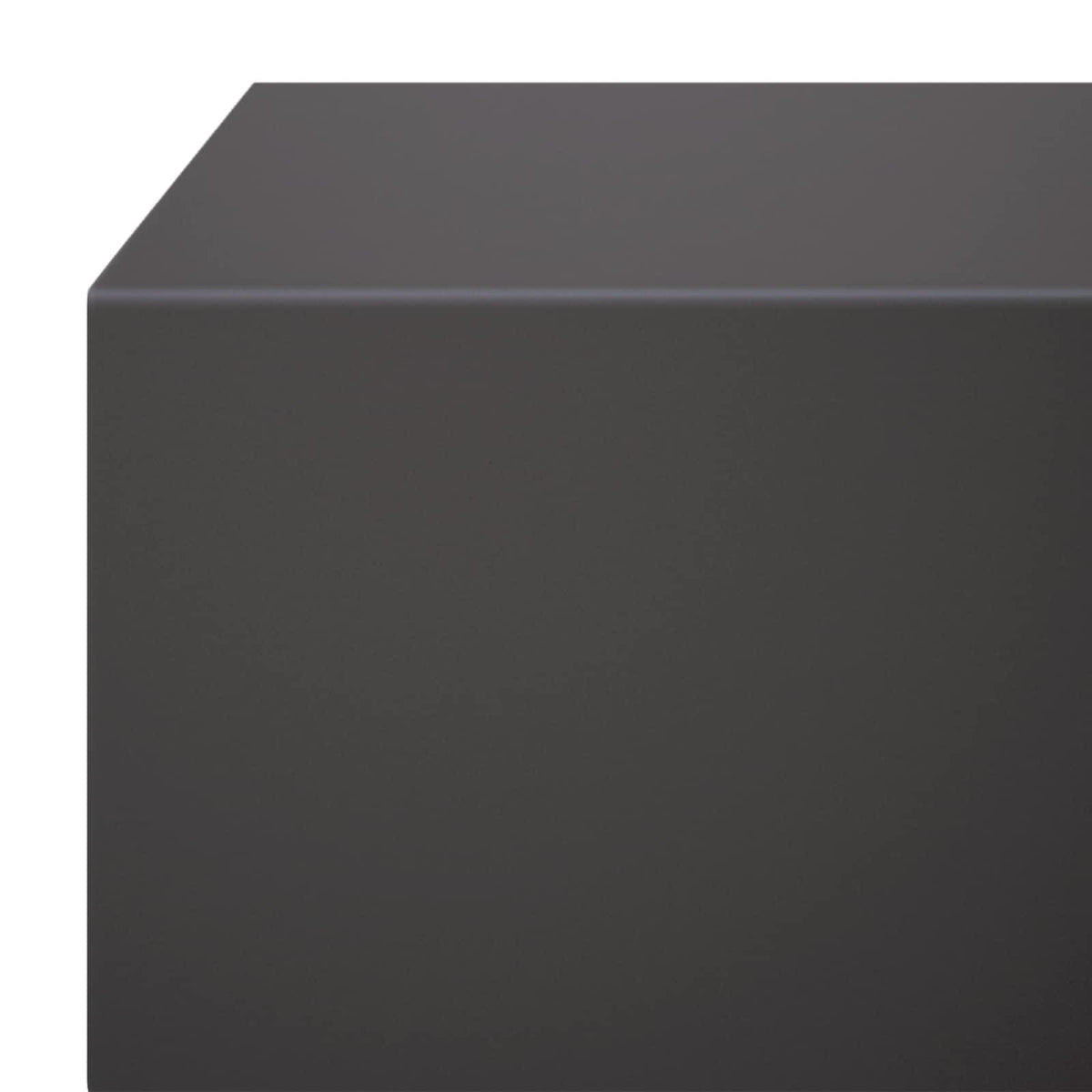 Garden Cover Profile 2 pcs 100 x 20 x 5 cm Steel Black