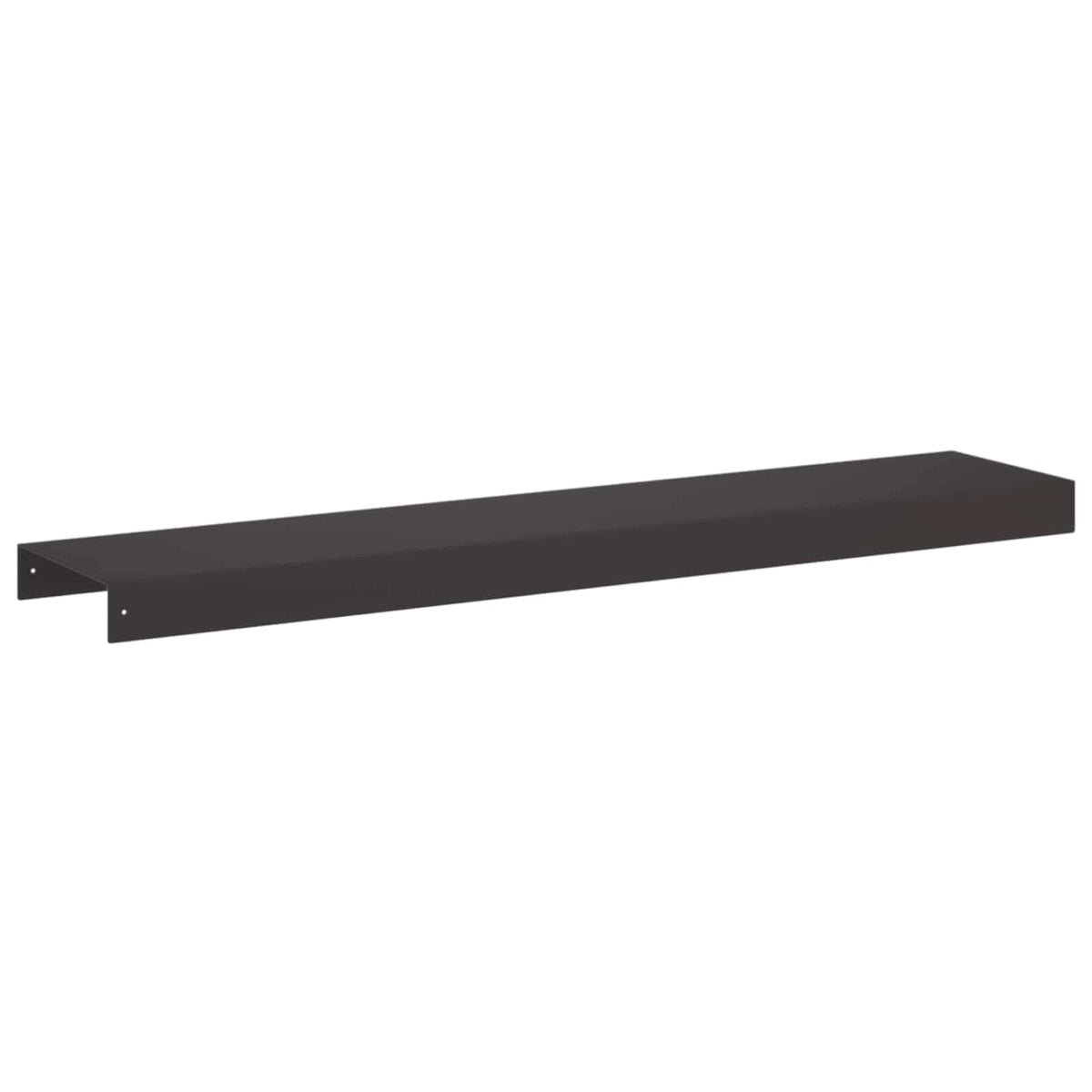 Garden Cover Profile 2 pcs 100 x 20 x 5 cm Steel Black