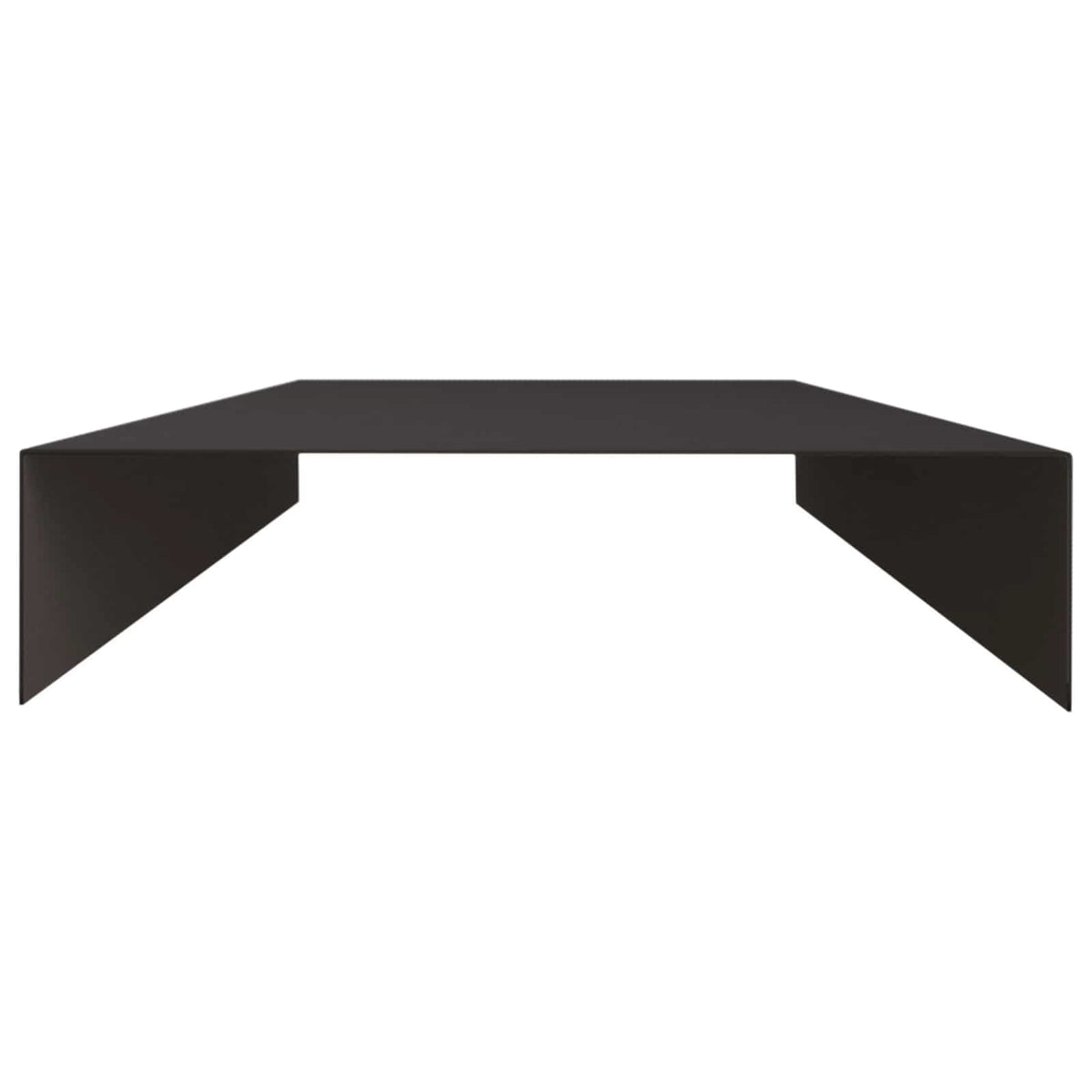 Garden Cover Profile 2 pcs 100 x 20 x 5 cm Steel Black