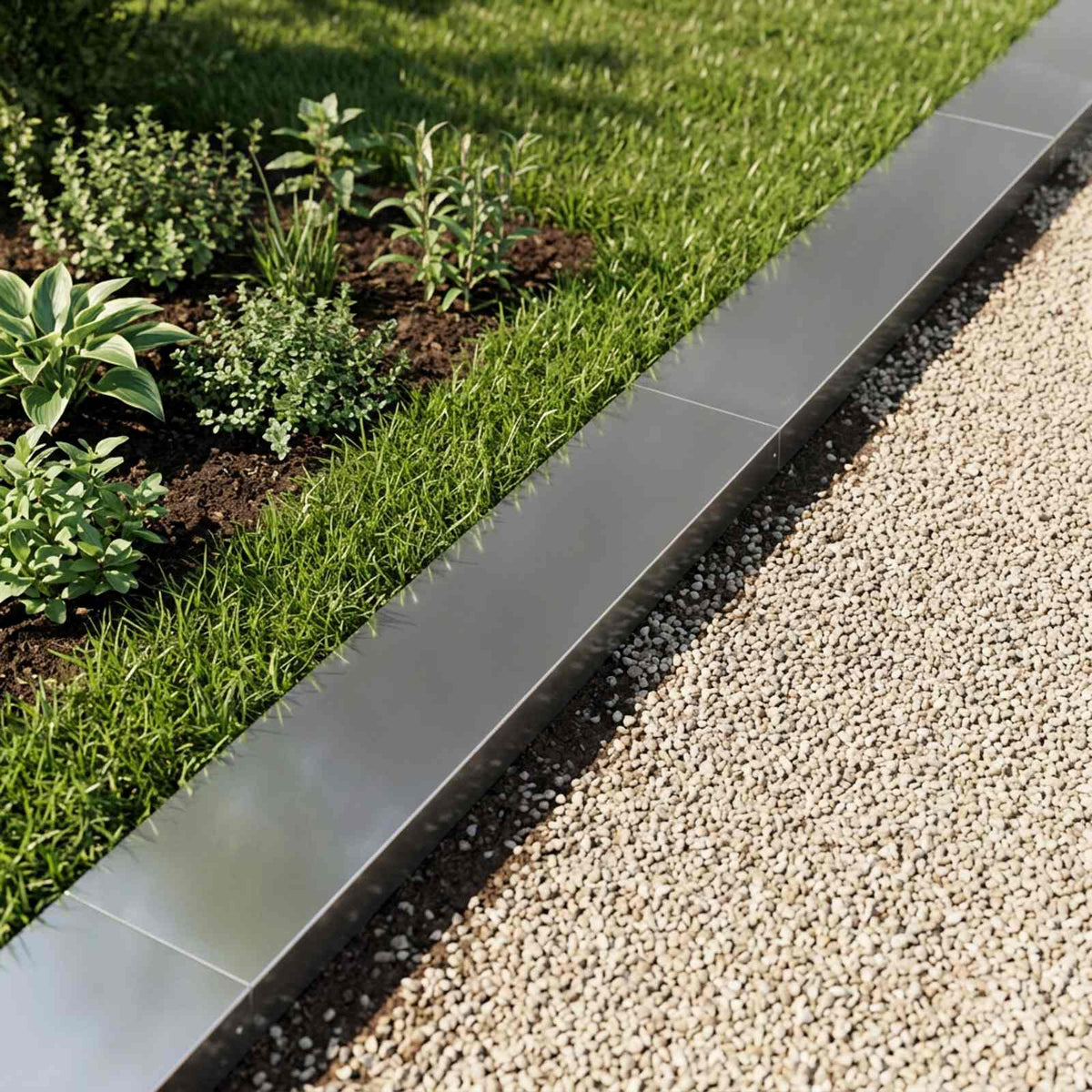 Garden Cover Profile 2 pcs 100 x 20 x 5 cm Galvanised Steel