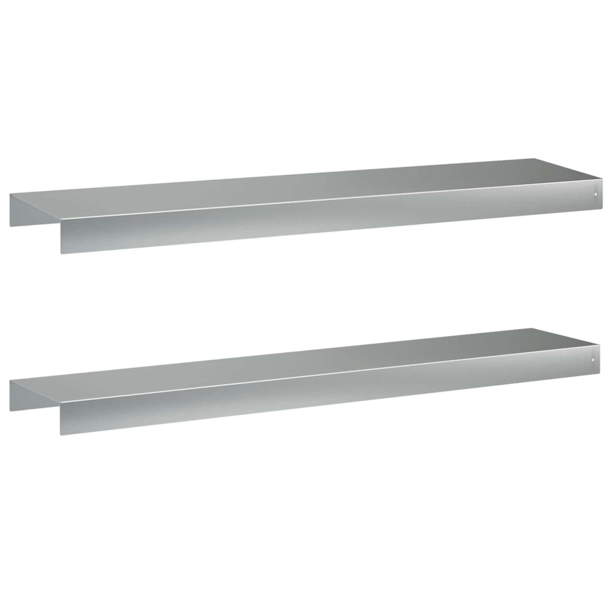 Garden Cover Profile 2 pcs 100 x 20 x 5 cm Galvanised Steel