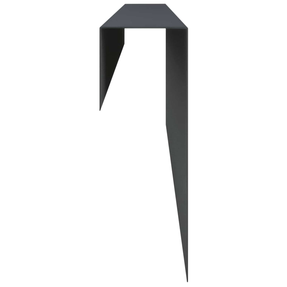 Garden Cover Profile 2 pcs 100 x 5 x 15 cm Steel Anthracite
