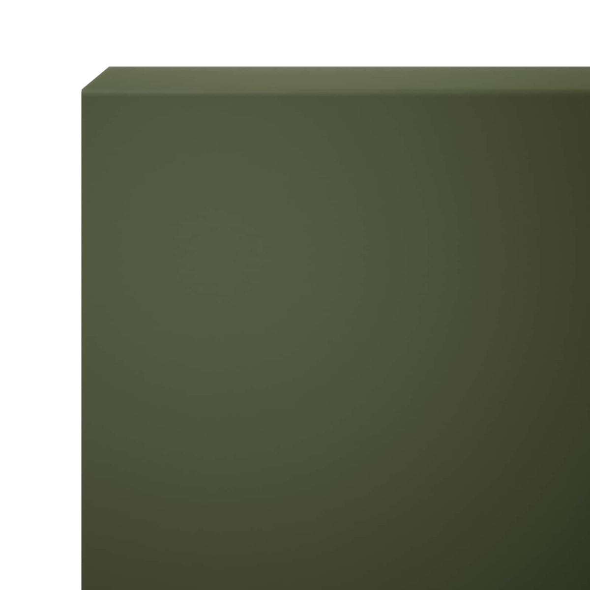 Garden Cover Profile 2 pcs 100 x 5 x 15 cm Steel Olive Green