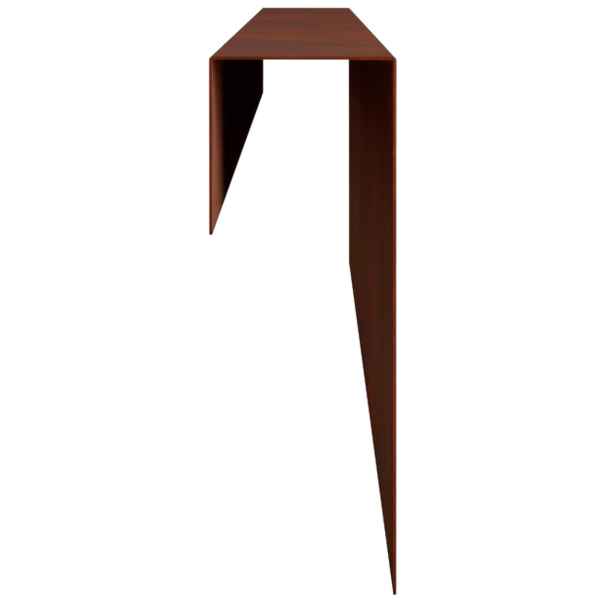 Garden Cover Profile 2 pcs 100 x 5 x 15 cm Weathering Steel