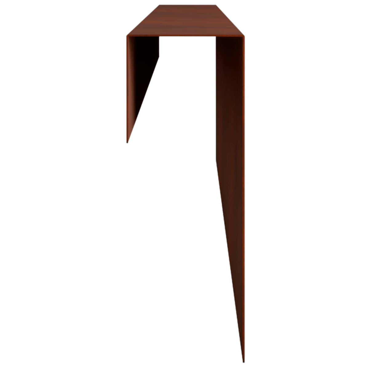 Garden Cover Profile 2 pcs 100 x 6 x 15 cm Weathering Steel