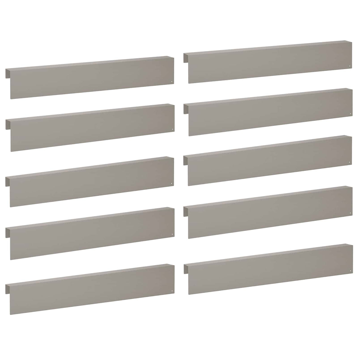 Garden Cover Profile 10 pcs 100 x 6 x 15 cm Weathering Steel