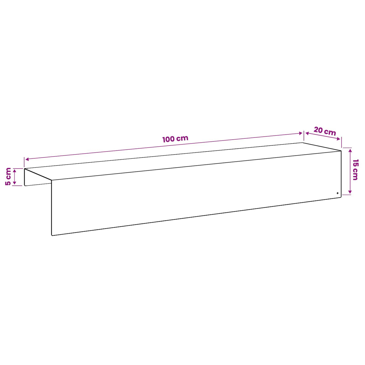 Garden Cover Profile 10 pcs 100 x 20 x 15 cm Steel Black