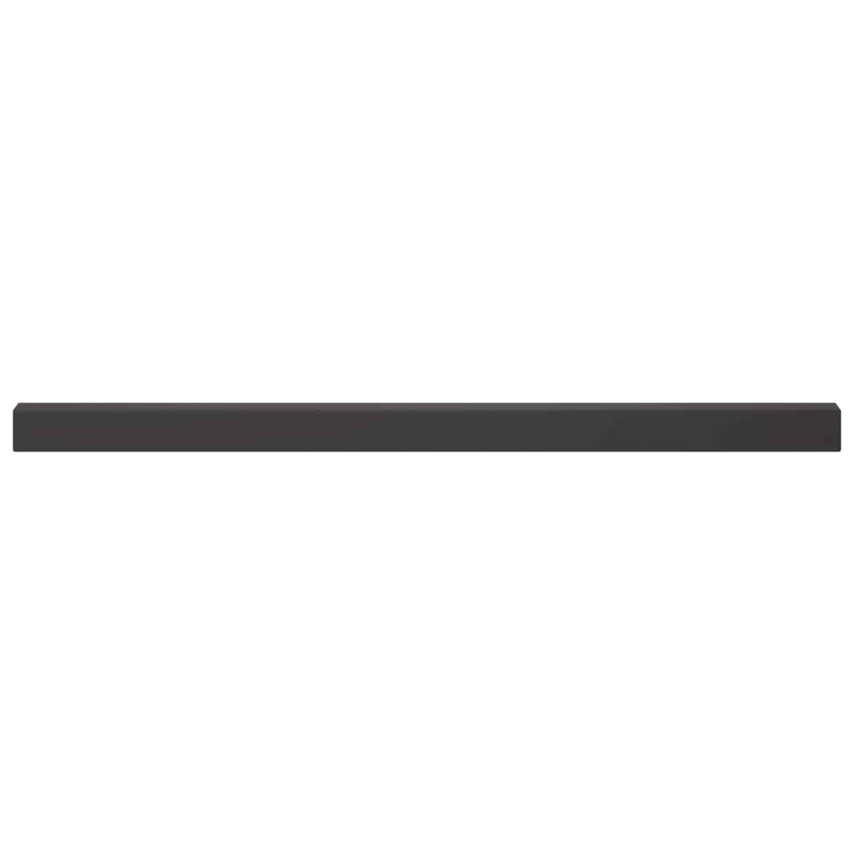 Garden Cover Profile 2 pcs 100 x 5 x 5 cm Steel Black