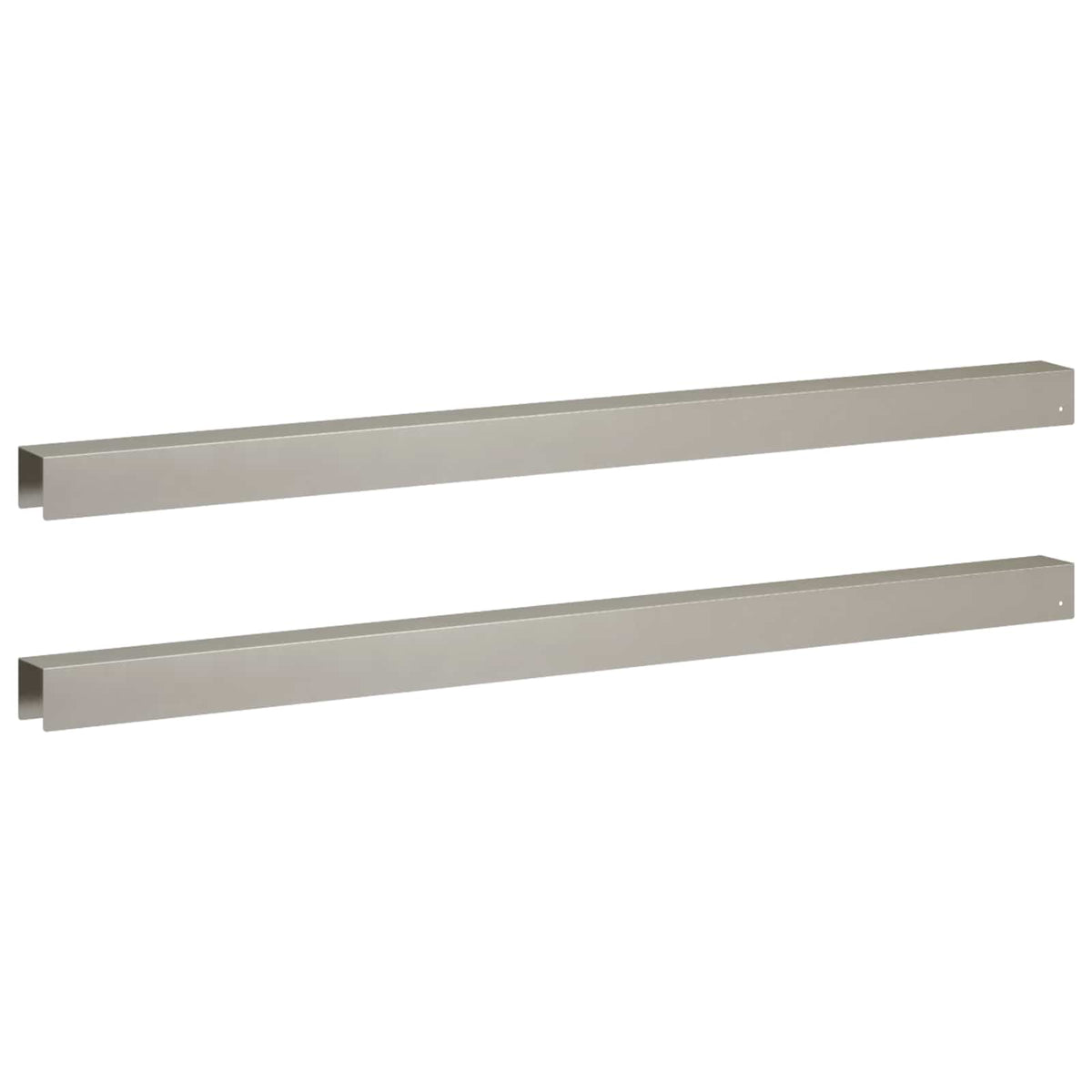 Garden Cover Profile 2 pcs 100 x 5 x 5 cm Stainless Steel