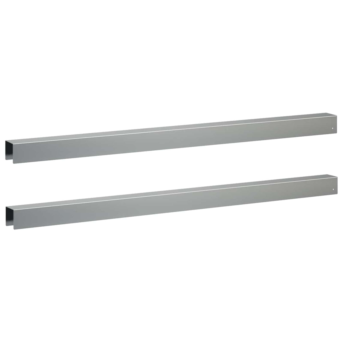 Garden Cover Profile 2 pcs 100 x 5 x 5 cm Galvanised Steel