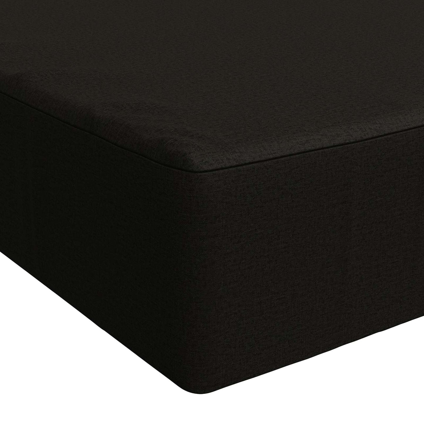 Seat Cushion SOEST 100% Polyester Black 120 x 80 x 15 cm