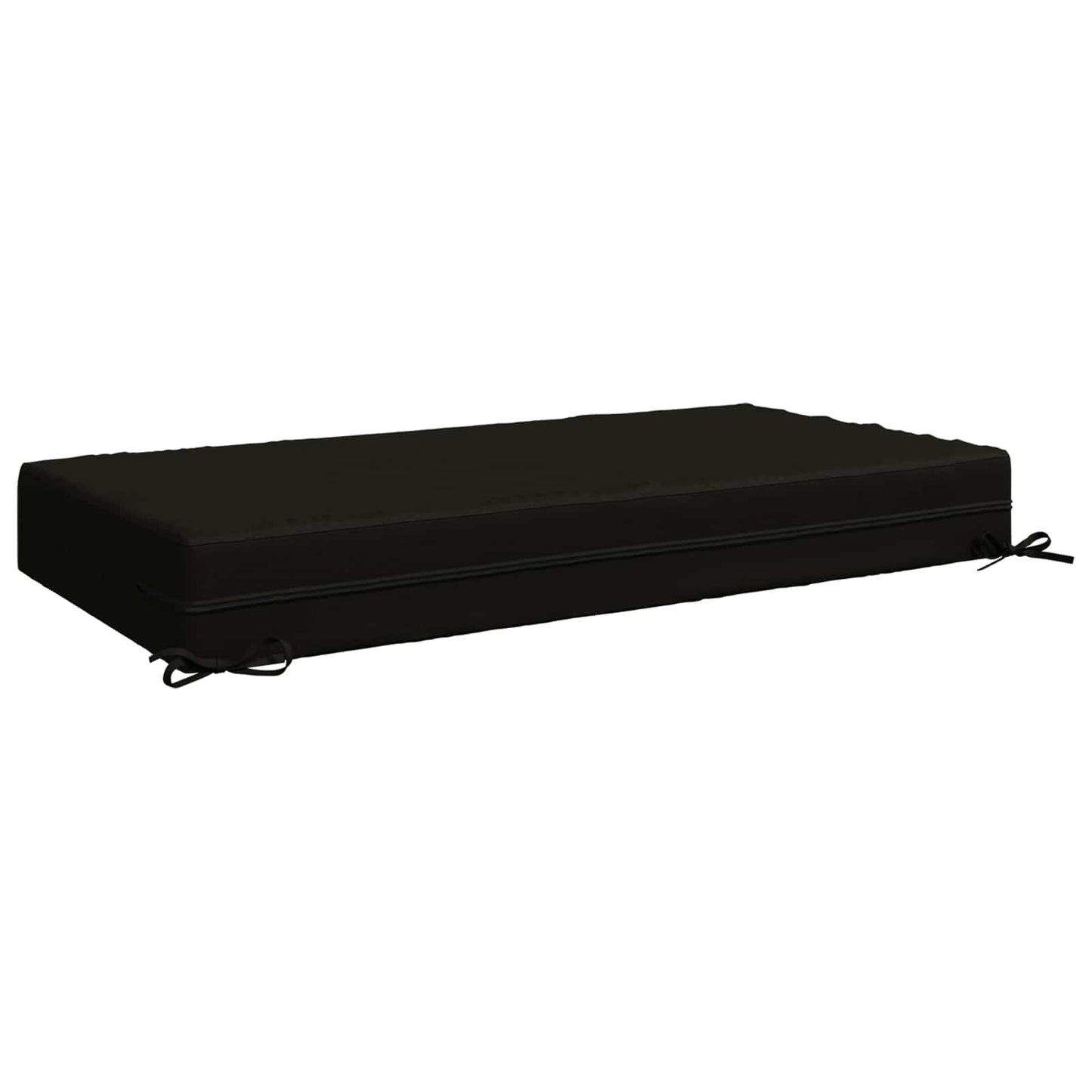 Seat Cushion SOEST 100% Polyester Black 120 x 80 x 15 cm