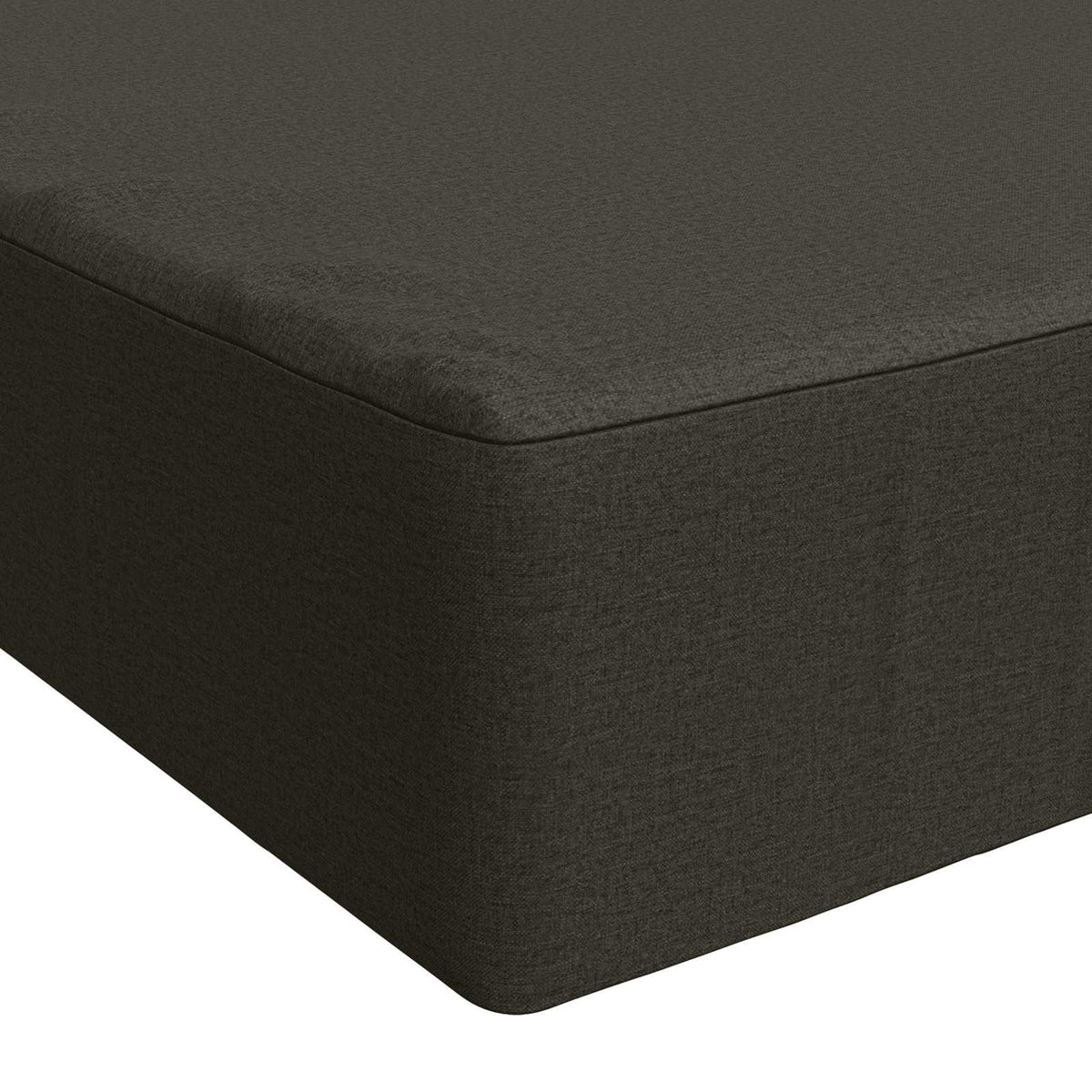Seat Cushion SOEST 100% Polyester Anthracite 120 x 80 x 15 cm