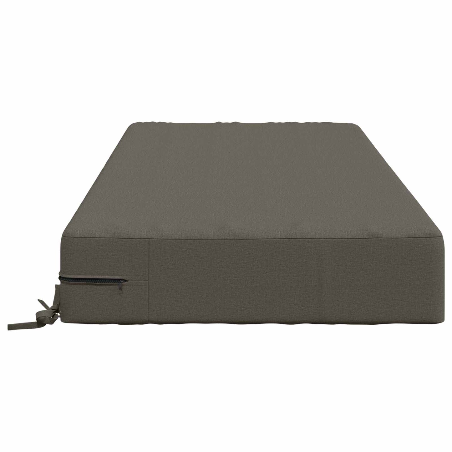 Seat Cushion SOEST 100% Polyester Grey 120 x 80 x 15 cm