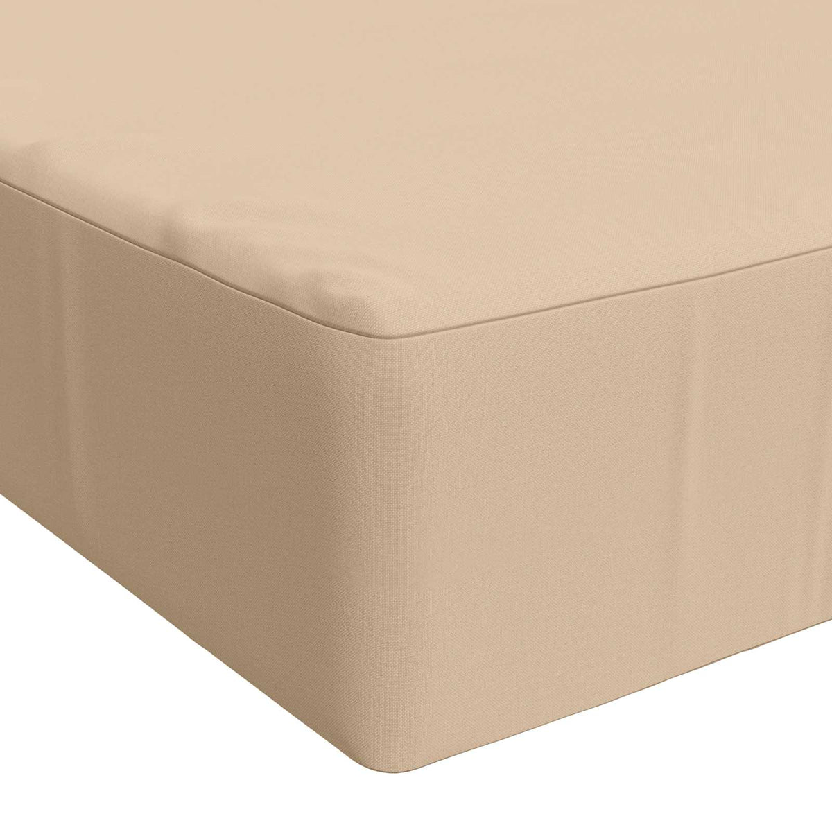 Seat Cushion SOEST 100% Polyester Cream 120 x 80 x 15 cm