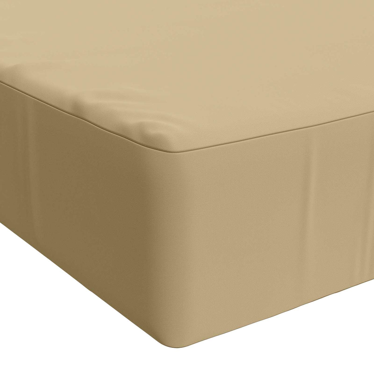 Seat Cushion SOEST 100% Polyester Beige 120 x 80 x 15 cm