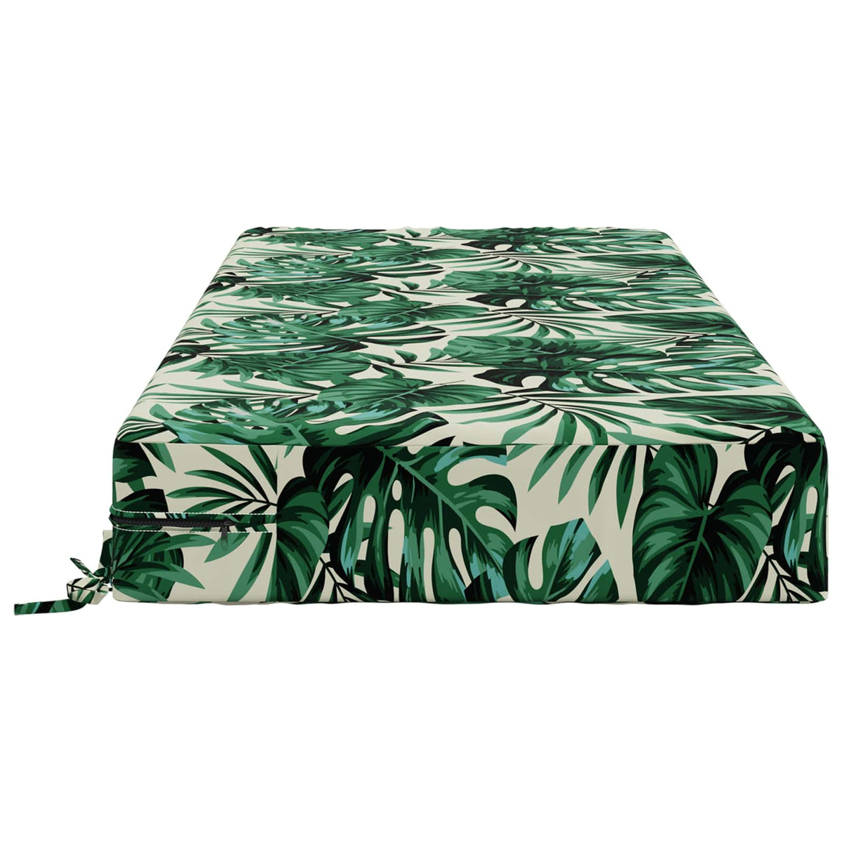 Seat Cushion SOEST 100% Polyester Leaf pattern 120 x 80 x 15 cm