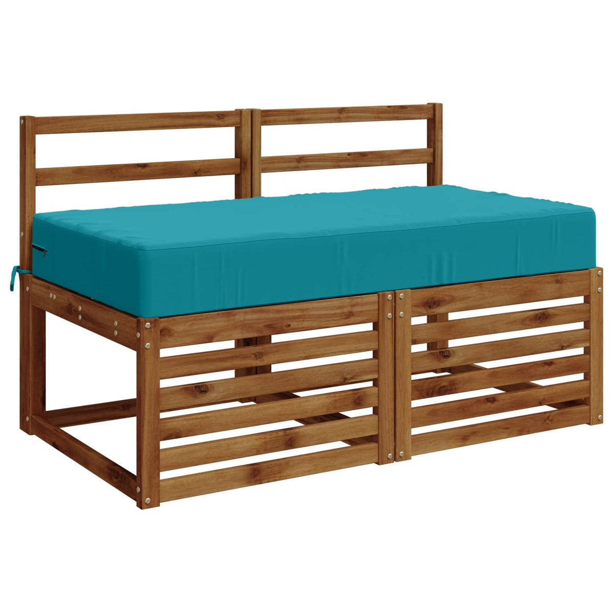 Seat Cushion SOEST 100% Polyester Turquoise 120 x 80 x 15 cm