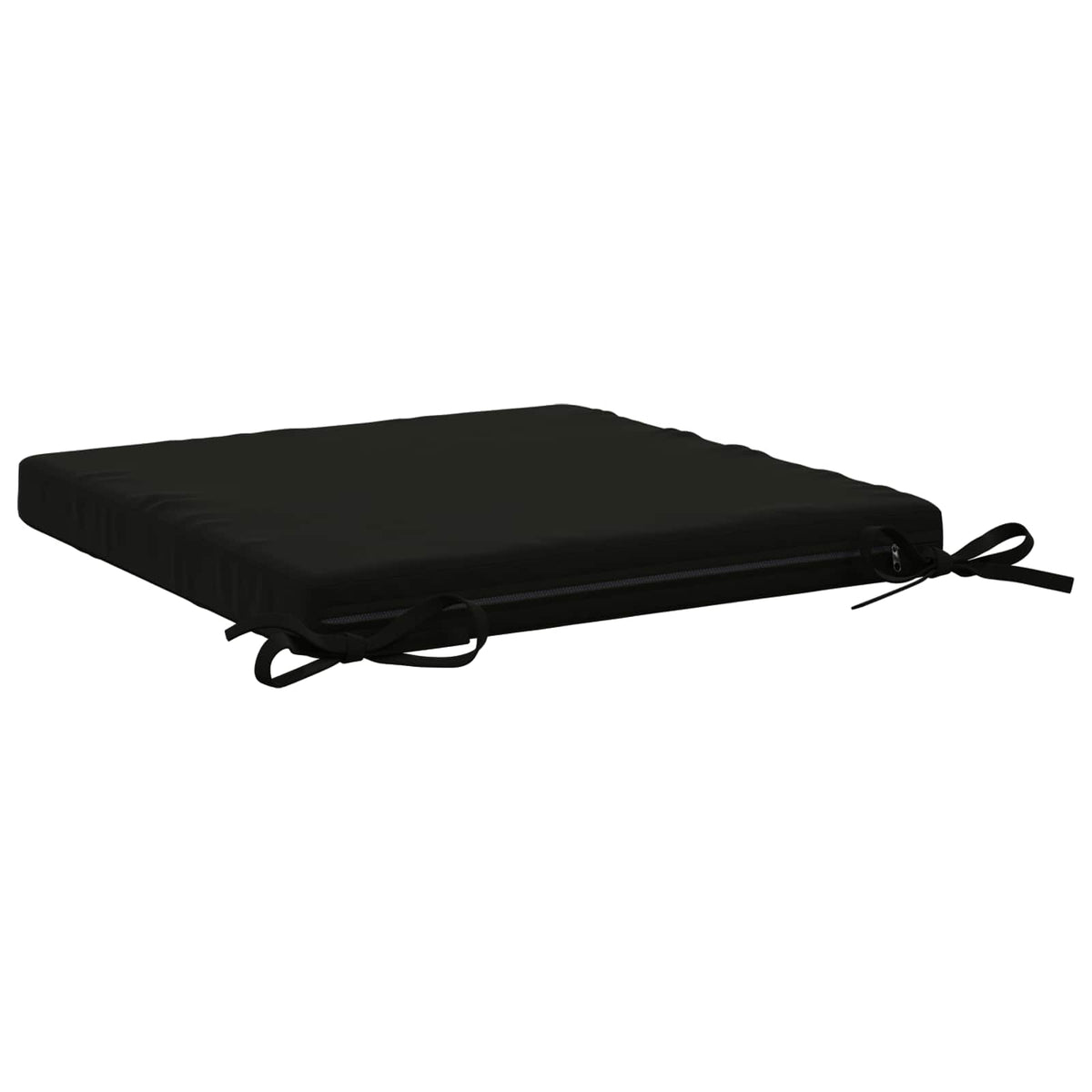 Seat Cushions SOEST 4 pcs 100% Polyester Black 40 x 40 x 5 cm