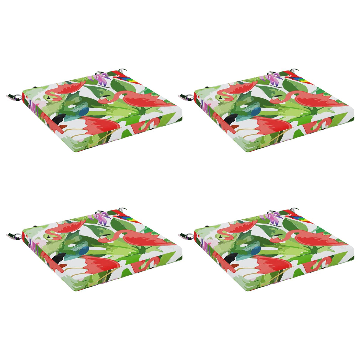 4-Piece Seat Cushions SOEST 4 pcs 100% Polyester Multicolour
