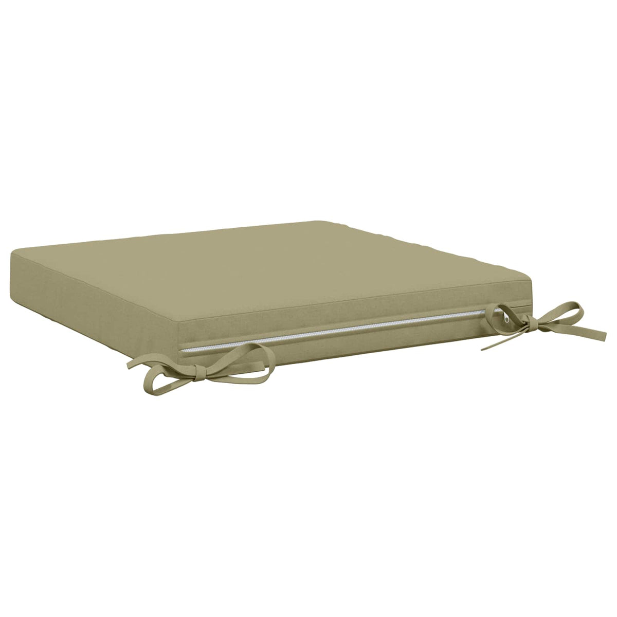 Seat Cushions SOEST 4 pcs 100% Polyester Light Green