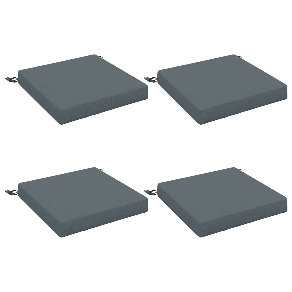 Seat Cushions SOEST 4 pcs 100% Polyester Blue 40 x 40 x 7 cm