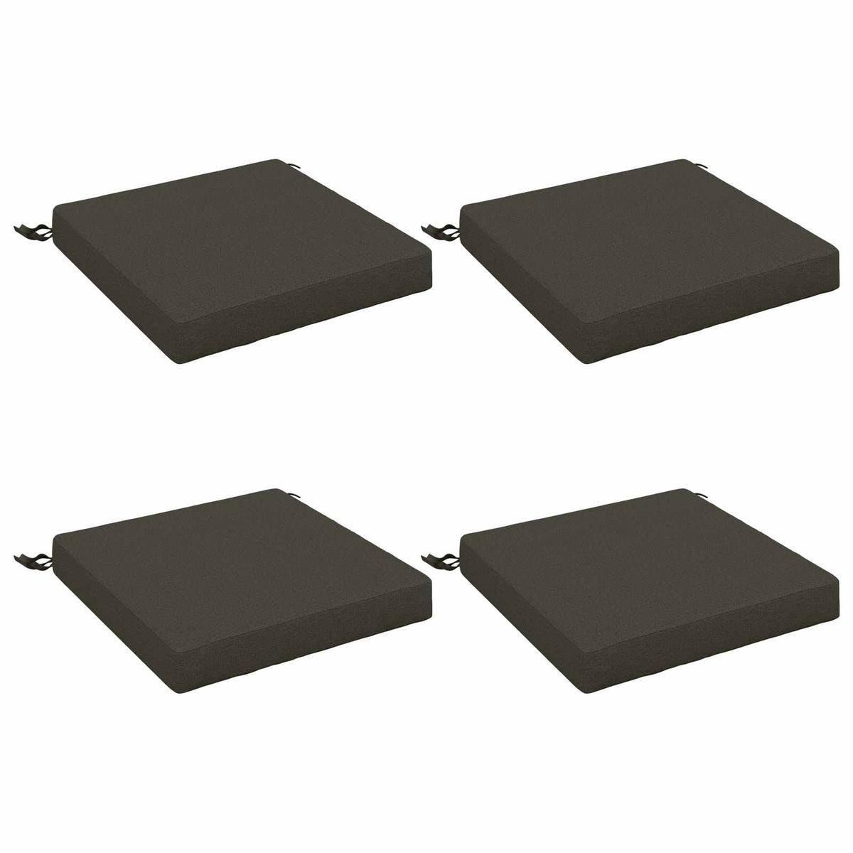 Seat Cushions SOEST 4 pcs 100% Polyester Anthracite