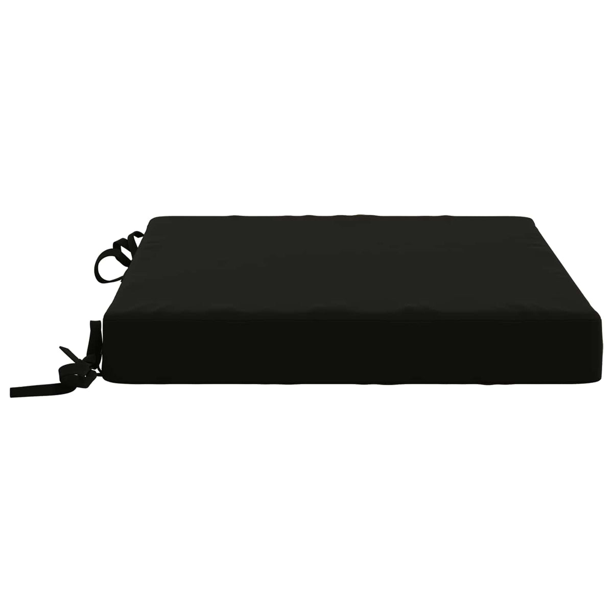 Seat Cushions SOEST 4 pcs 100% Polyester Black 40 x 40 x 7 cm