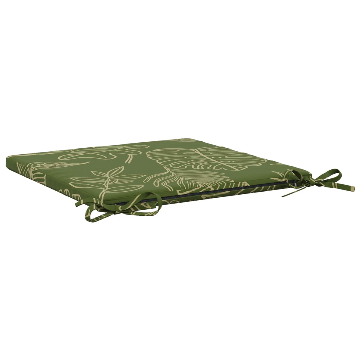 Seat Cushions SOEST 4 pcs 100% Polyester Leaf Design