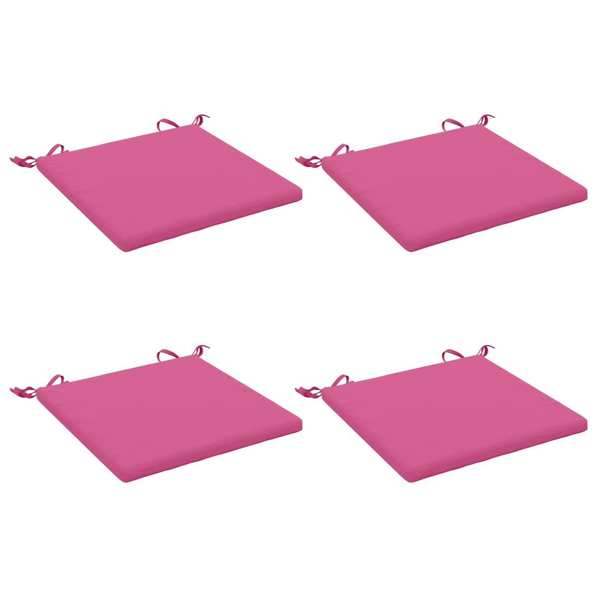 4-Piece Seat Cushions SOEST 4 pcs 100% Polyester Pink