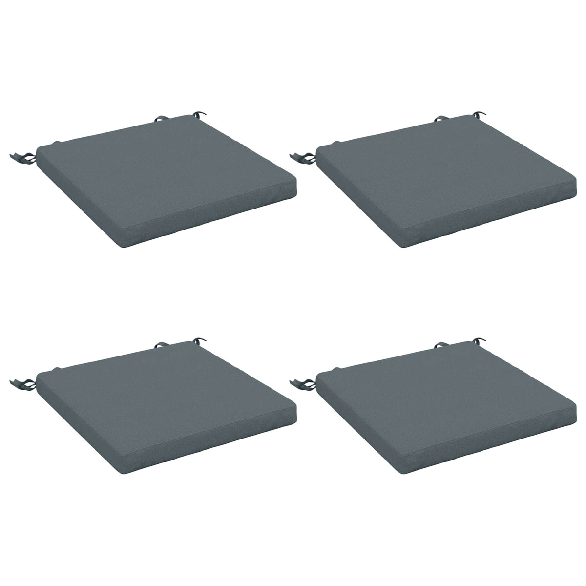 Seat Cushions SOEST 4 pcs 100% Polyester Blue 45 x 45 x 5 cm
