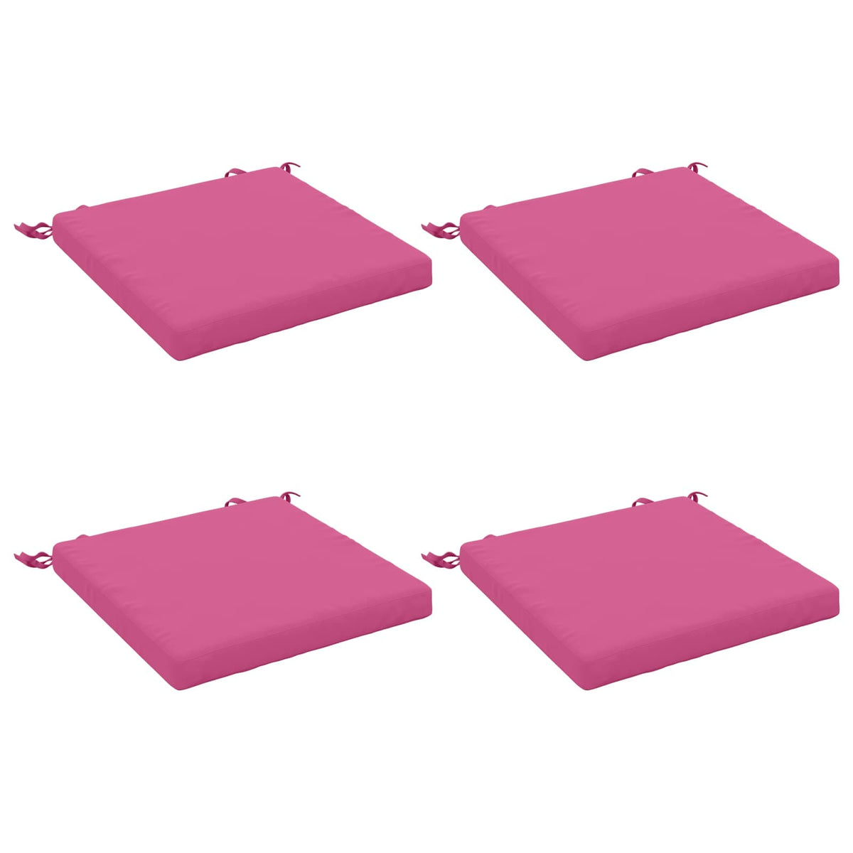 Seat Cushions SOEST 4 pcs 100% Polyester Pink 45 x 45 x 5 cm