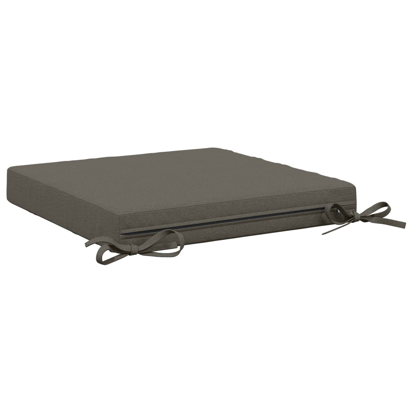 4-Piece Seat Cushions SOEST 4 pcs 100% Polyester Grey