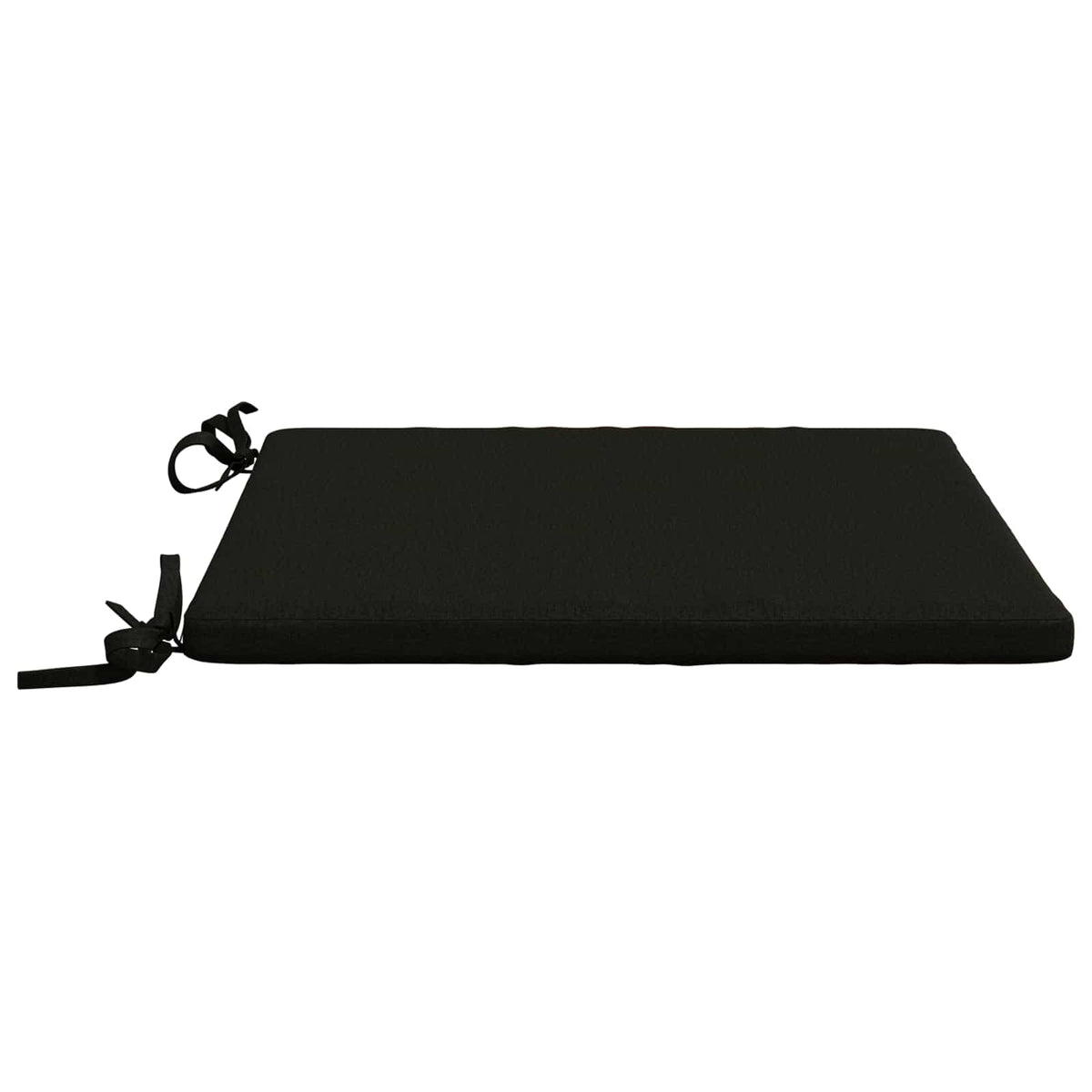 Seat Cushions SOEST 4 pcs 100% Polyester Black 50 x 50 x 3 cm