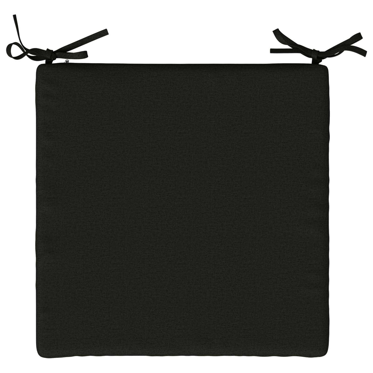 Seat Cushions SOEST 4 pcs 100% Polyester Black 50 x 50 x 3 cm