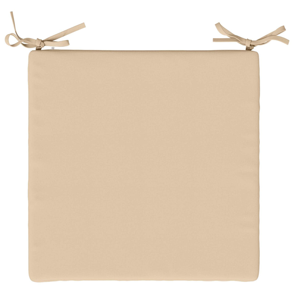 Seat Cushions SOEST 4 pcs 100% Polyester Cream 50 x 50 x 3 cm