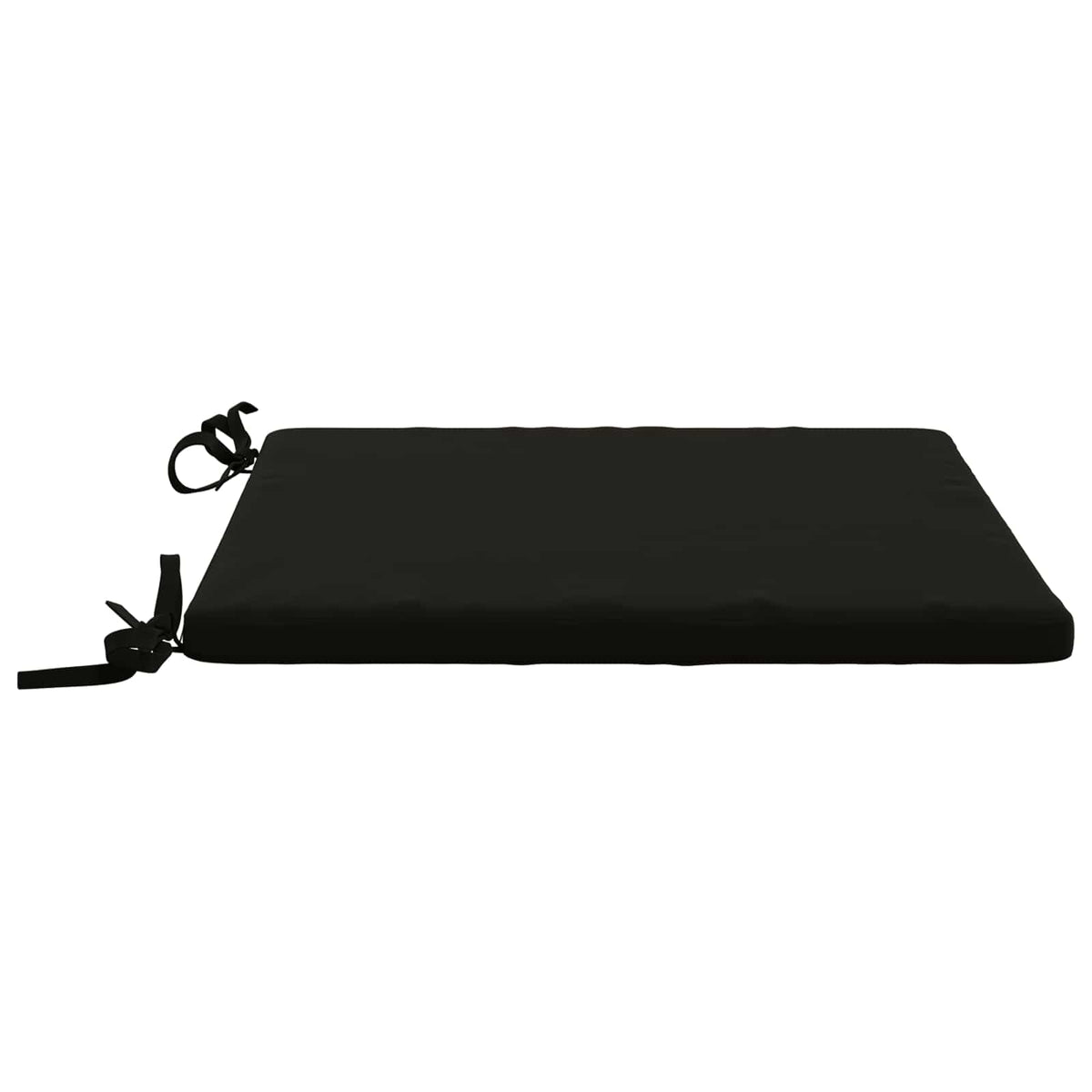 Seat Cushions SOEST 4 pcs 100% Polyester Black 50 x 50 x 3 cm